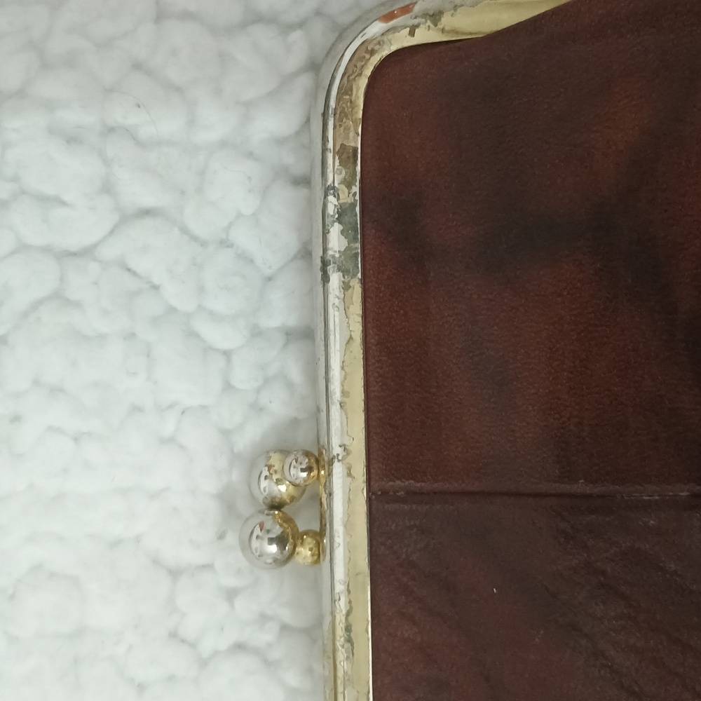 Buxton Brown Real Leather Coin Purse - Picture 5 of 6